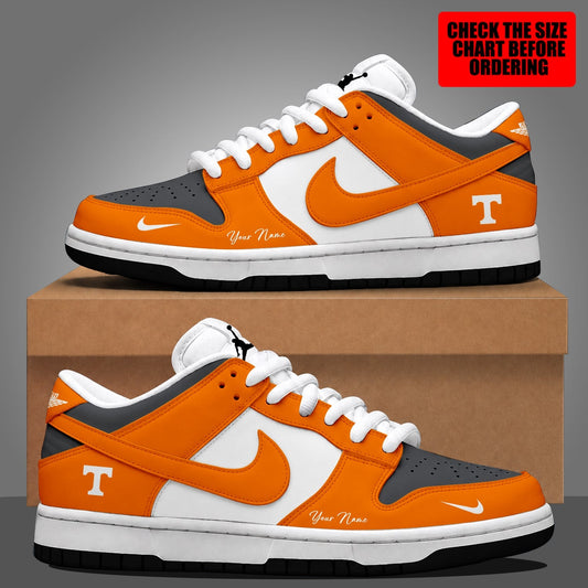 [MEGA SALE] MAKE IT PERSONAL NCAA FBS01 TNV TENNESSEE VOLUNTEERS DUNK LOW SHOES