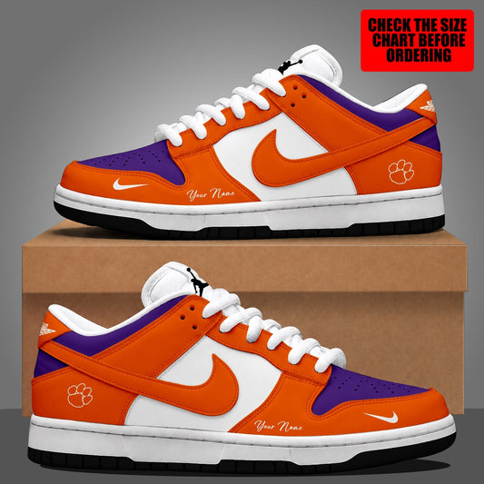 [MEGA SALE] MAKE IT PERSONAL NCAA FBS07 CST CLEMSON TIGERS DUNK LOW SHOES
