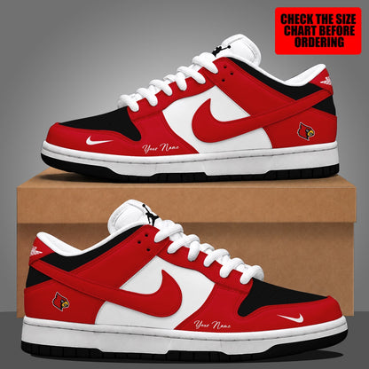 [MEGA SALE] MAKE IT PERSONAL NCAA FBS10 ULC LOUISVILLE CARDINALS DUNK LOW SHOES