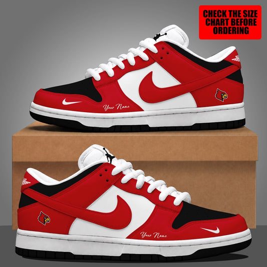 [MEGA SALE] MAKE IT PERSONAL NCAA FBS10 ULC LOUISVILLE CARDINALS DUNK LOW SHOES