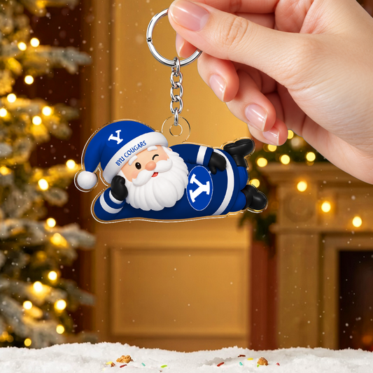 [MEGA SALE] MAKE IT PERSONAL NCAA FBS11 BYU BYU COUGARS ACRYLIC KEYCHAIN