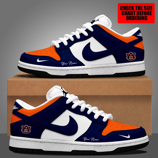 [MEGA SALE] MAKE IT PERSONAL NCAA FBS13 ABT AUBURN TIGERS DUNK LOW SHOES