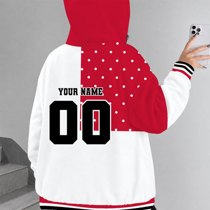 [MEGA SALE] MAKE IT PERSONAL NCAA FBS18 WSB WISCONSIN BADGERS ZIP HOODIE
