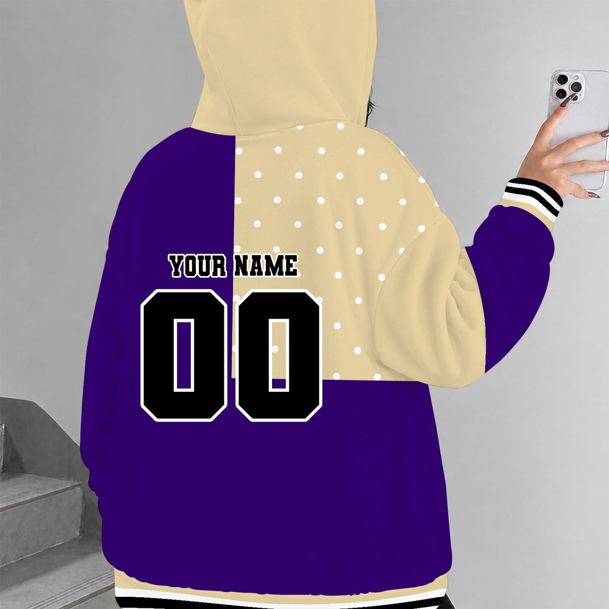 [MEGA SALE] MAKE IT PERSONAL NCAA FBS19 WSH WASHINGTON HUSKIES ZIP HOODIE