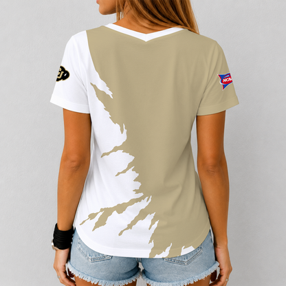 [MEGA SALE] MAKE IT PERSONAL NCAA FBS20 CRB COLORADO BUFFALOES V-NECK FEMALE SHIRT