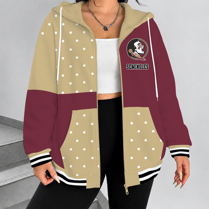 [MEGA SALE] MAKE IT PERSONAL NCAA FBS21 FLS FLORIDA STATE SEMINOLES ZIP HOODIE