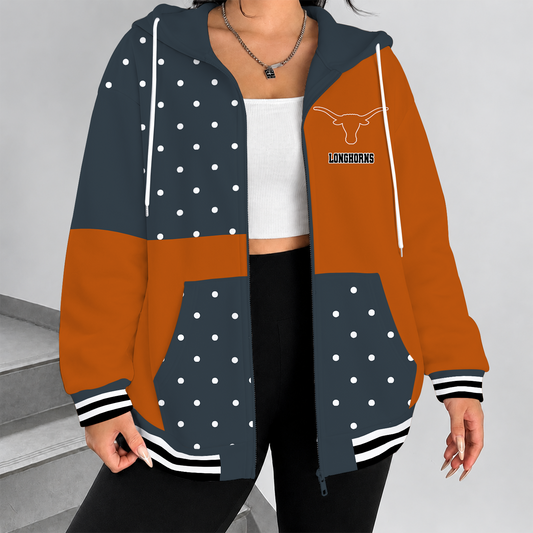 [MEGA SALE] MAKE IT PERSONAL NCAA FBS22 TXL TEXAS LONGHORNS ZIP HOODIE