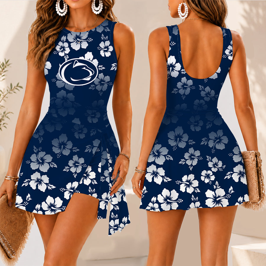 [MEGA SALE] MAKE IT PERSONAL NCAA FBS23 PNL PENN STATE NITTANY LIONS WOMEN'S SUMMER SKORT DRESS