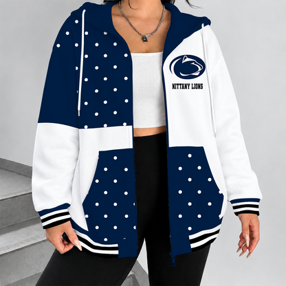 [MEGA SALE] MAKE IT PERSONAL NCAA FBS23 PNL PENN STATE NITTANY LIONS ZIP HOODIE