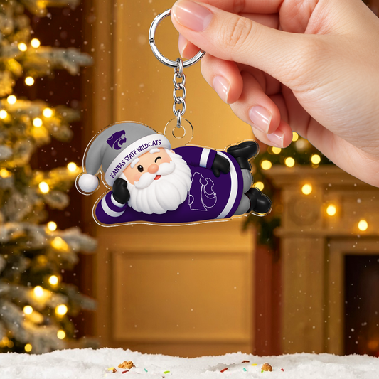[MEGA SALE] MAKE IT PERSONAL NCAA FBS24 KSW KANSAS STATE WILDCATS ACRYLIC KEYCHAIN