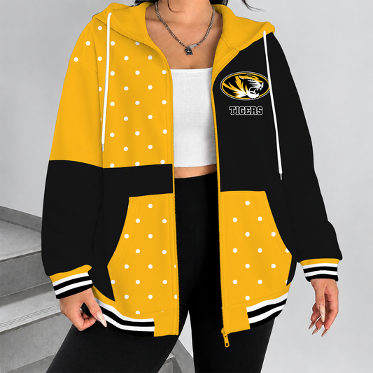 [MEGA SALE] MAKE IT PERSONAL NCAA FBS26 MST MISSOURI TIGERS ZIP HOODIE