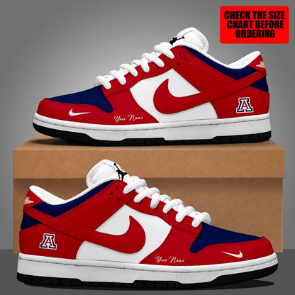 [MEGA SALE] MAKE IT PERSONAL NCAA FBS27 ARW ARIZONA WILDCATS DUNK LOW SHOES