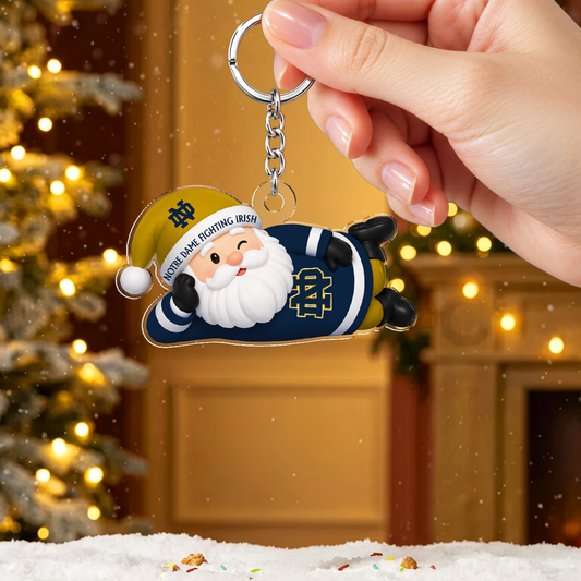 [MEGA SALE] MAKE IT PERSONAL NCAA FBS28 NFI NOTRE DAME FIGHTING IRISH ACRYLIC KEYCHAIN