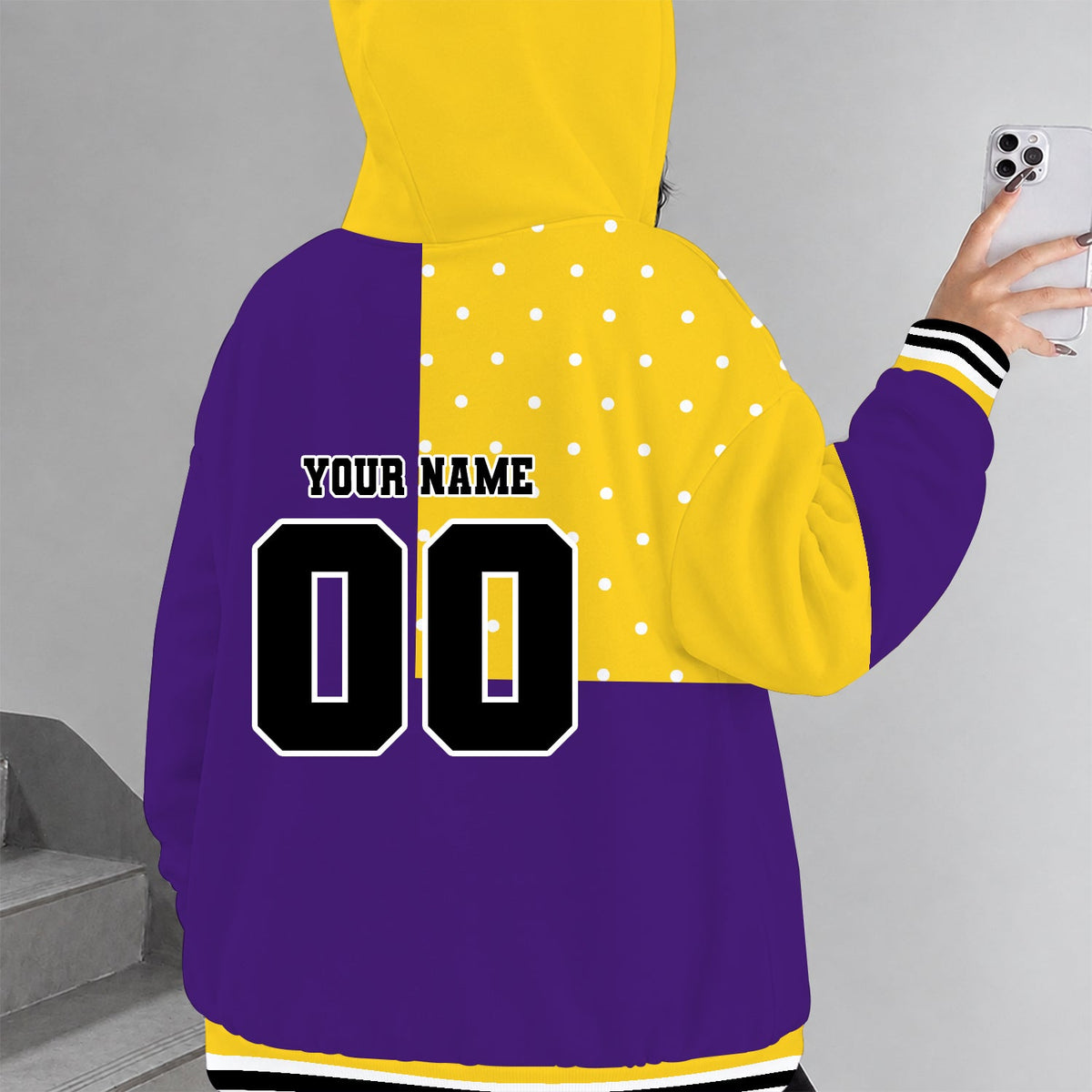[MEGA SALE] MAKE IT PERSONAL NCAA FBS29 LST LSU TIGERS ZIP HOODIE