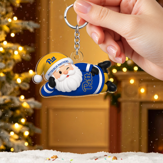 [MEGA SALE] MAKE IT PERSONAL NCAA FBS02 PIP PITTSBURGH PANTHERS ACRYLIC KEYCHAIN
