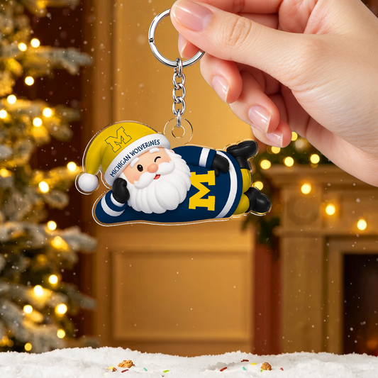 [MEGA SALE] MAKE IT PERSONAL NCAA FBS03 MIW MICHIGAN WOLVERINES ACRYLIC KEYCHAIN